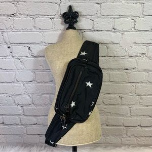 Sol and Selene Black with Stars Fanny Pack
